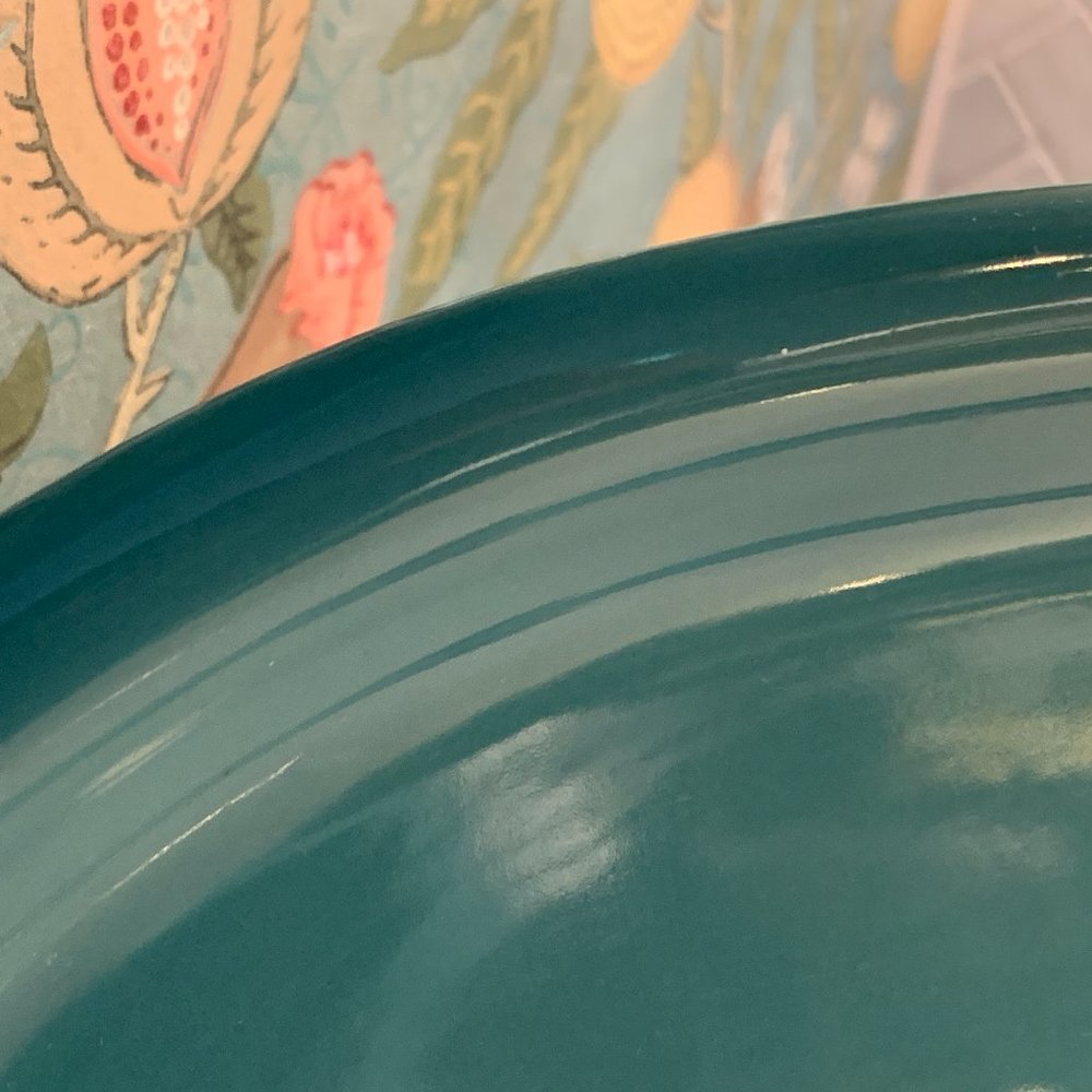 Vintage Crown Corning Japan Teal Serving Platter - Picture 9 of 15